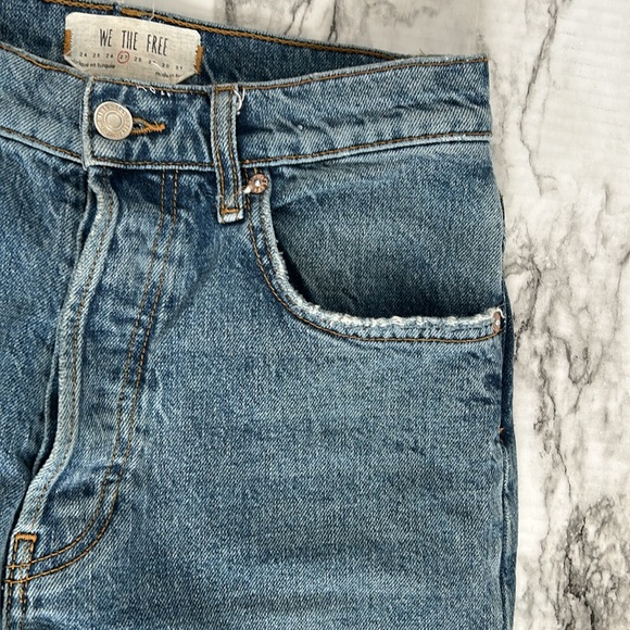 Free People We The Free | size 27 distressed skinny jeans high rise 5 button fly - Picture 10 of 16